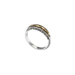 Gerochristo - Dolphins ring in 18K Gold and Sterling Silver - Image 3