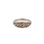 Gerochristo - Anthemis Ring in Sterling silver and 18K Yellow Gold with Rubies