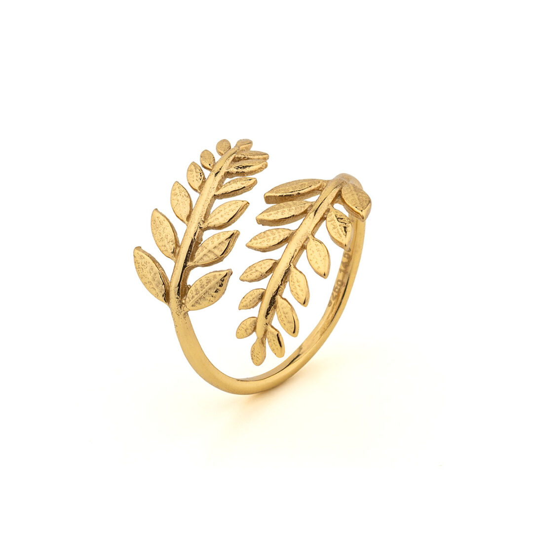 23618b Sterling Silver Fern Ring - Image 3