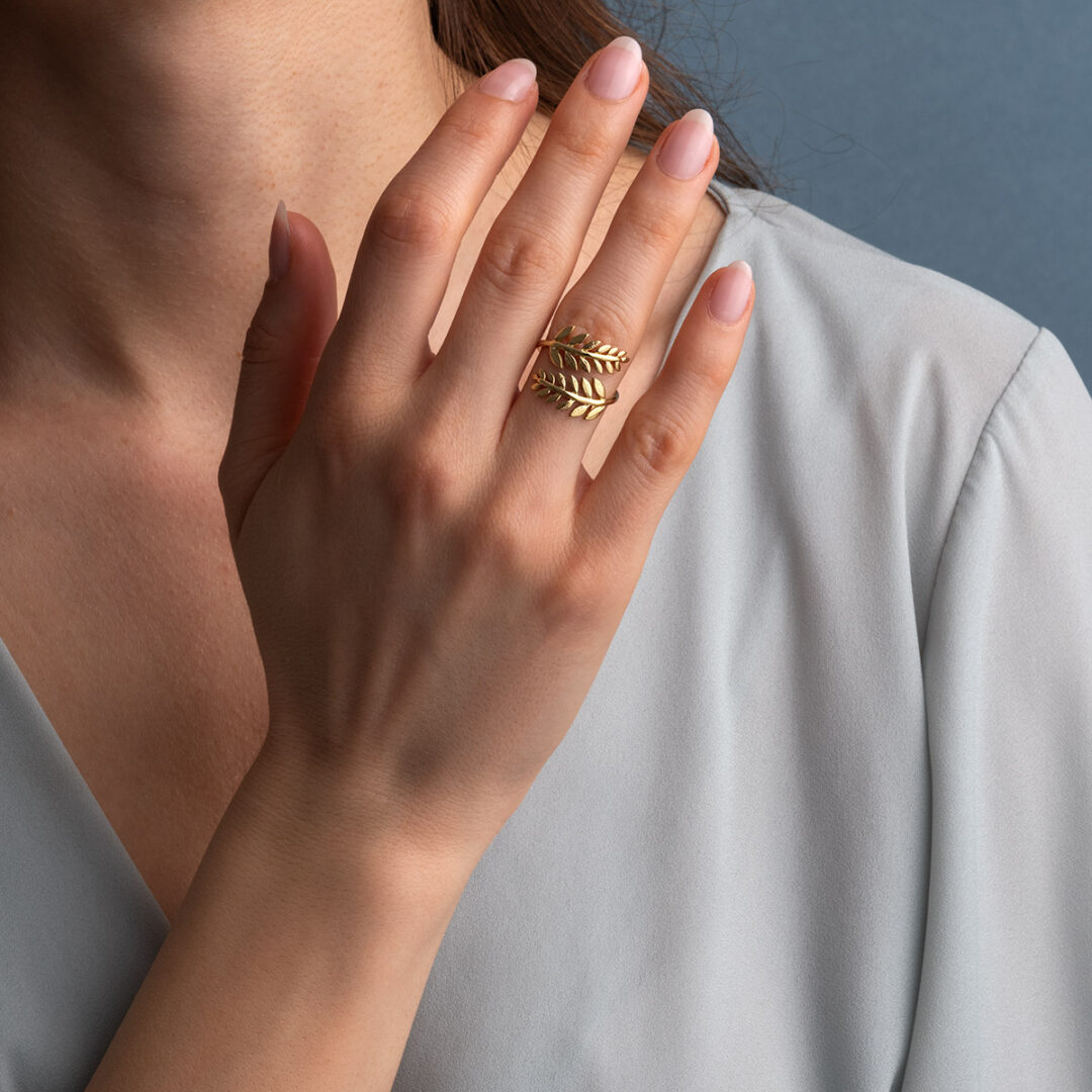23618m Sterling Silver Fern Ring - Image 2