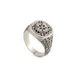 Gerochristo – Byzantine ring in Sterling silver - Image 2