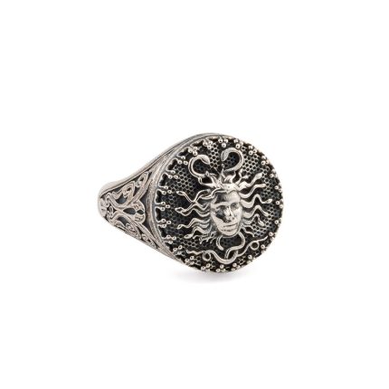 Gerochristo – Medusa Men’s ring in sterling silver