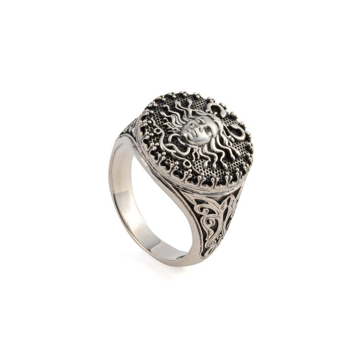 Gerochristo – Medusa Men’s ring in sterling silver - Image 2