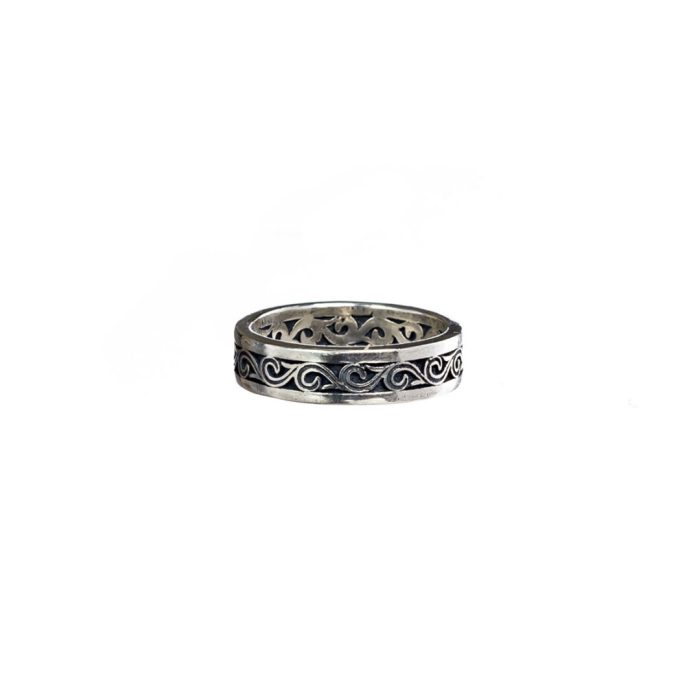 Gerochristo - Kyma band ring in Sterling Silver