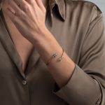 Βραχιόλι από Opal με Φύλλα Ελιάς - Ασήμι 925 και Επιχρυσωμένο Ασήμι - Image 2
