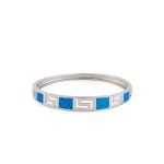 Βραχιόλι Bangle Μαίανδρος με Οpal - Ασήμι 925 - Image 4