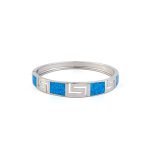 Βραχιόλι Bangle Μαίανδρος με Οpal - Ασήμι 925 - Image 6
