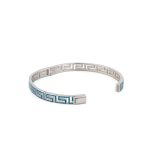 Βραχιόλι Bangle Μαίανδρος με Μπλε Όπαλ - Ασήμι 925 - Image 5