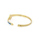 Blue Opal Cuff Bracelet - 925 Sterling Silver - Image 6