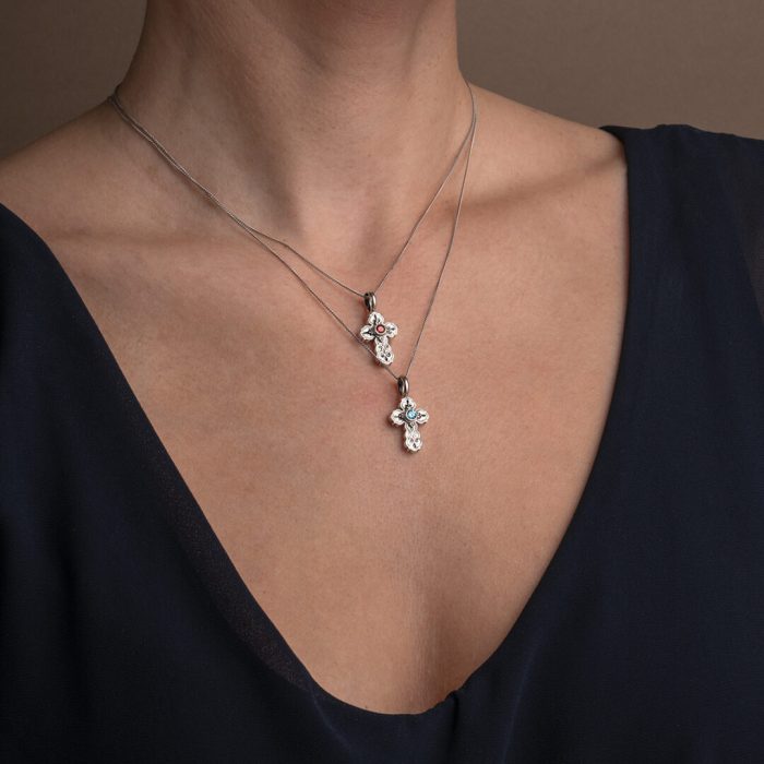 Gerochristo – Cross 925 Sterling Silver with Zircon - Image 2
