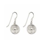 Sterling Silver Hoop Earrings with Eyes - Image 5