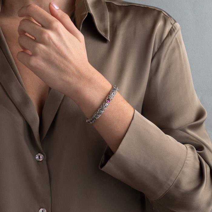 Gerochristo - Eve bracelet in 18K Gold and Sterling Silver - Image 2