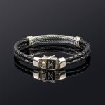 Greek Key Leather Bracelet - Image 4