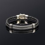 Greek Key Leather Bracelet - Image 3