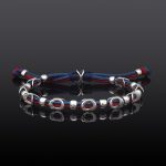 Sterling Silver Link and Cord combo Bracelet - Image 2