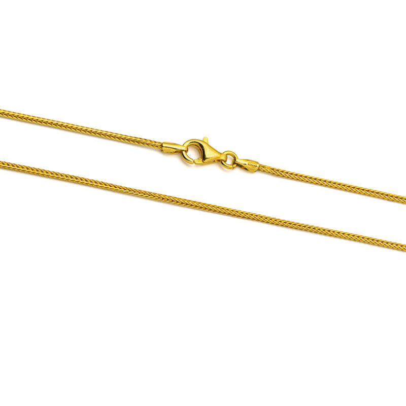 Wheat Chain - 925 Sterling Silver and Gold Plated