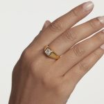 PD Paola Square Shimmer Stamp Ring - Image 2