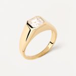PD Paola Square Shimmer Stamp Ring - Image 4