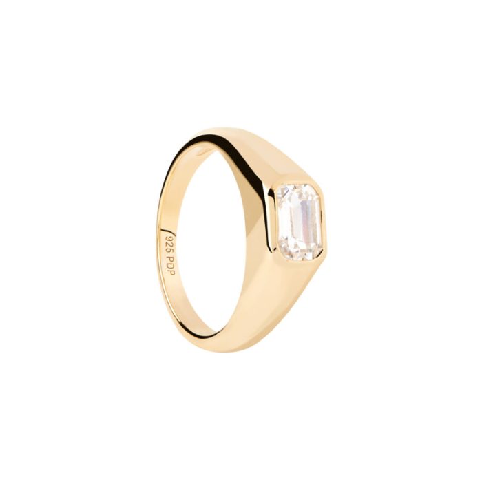 PD Paola Octagon Shimmer Stamp Ring - Image 1
