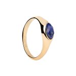 PDPAOLA Lapis Lazuli Nomad Stamp Ring