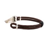 Wing Leather Bracelet - 925 Sterling Silver - Image 5