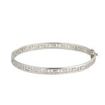 Meander Bangle Bracelet – Sterling Silver and Gold Plated - Image 7