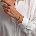 Meander Bangle Bracelet – Sterling Silver and Gold Plated - Image 8