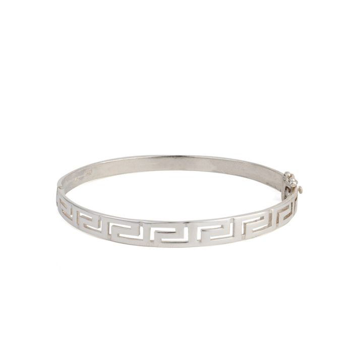 Meander Bangle Bracelet – 925 Sterling Silver - Image 4