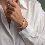 Greek Key Cuff Bracelet - 925 Sterling Silver - Image 6