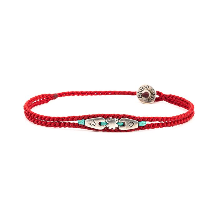 Babylonia Bracelet Hope and Love Red - Sterling Silver - Image 1
