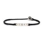 Babylonia Βραχιόλι Id Soul Symbol Μαύρο - Ασήμι 935