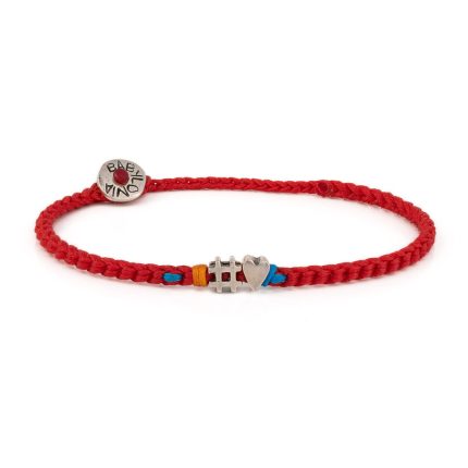 Babylonia silver bracelet with love symbol