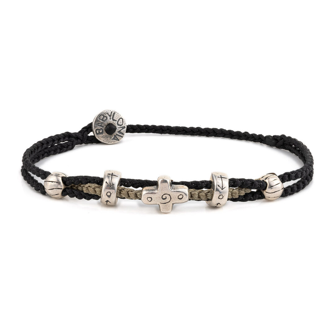 BA-B-03510033 Babylonia Bracelet Faith Black – 935 Sterling Silver - Image 1