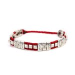Babylonia Red Silver Bracelet ~ Οptimism and Communication