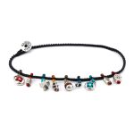 Babylonia Βραχιόλι Charm Μαύρο – Ασήμι 935
