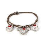 Babylonia Βραχιόλι Charm Καφέ – Ασήμι 935