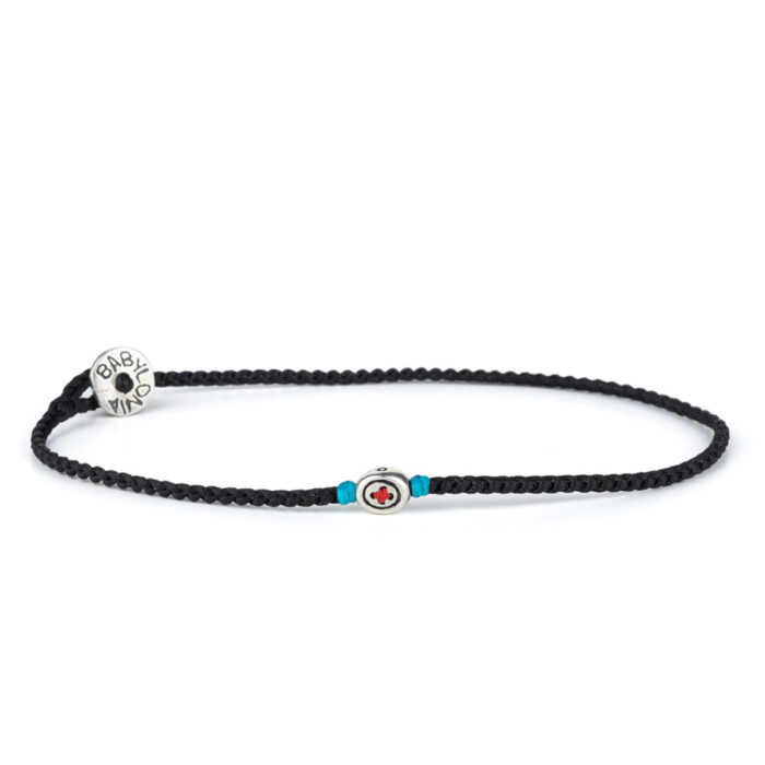 Babylonia Bracelet Red Cross Faith - 935 Sterling Silver - Image 1