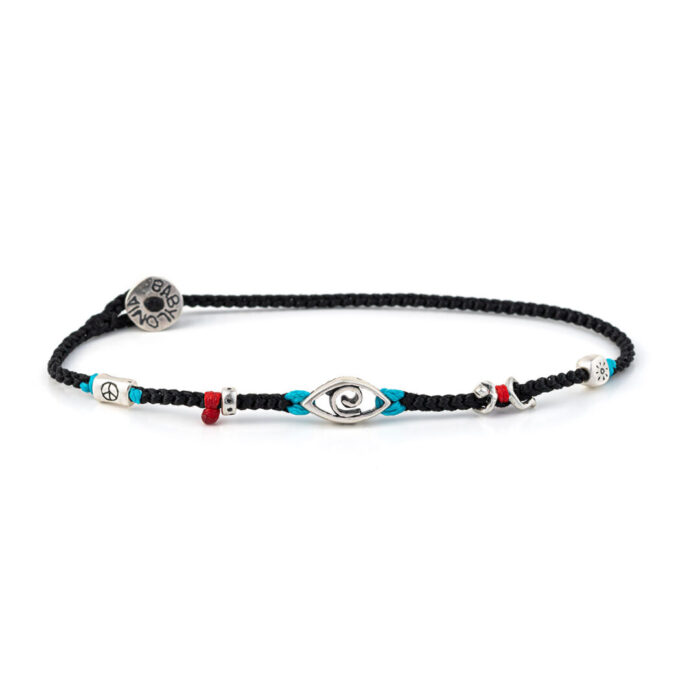 Babylonia Bracelet Happy Soul Black – Sterling Silver - Image 1
