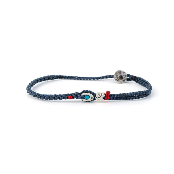 Babylonia Bracelet Positive Vibes Blue Jean – Sterling Silver - Image 1