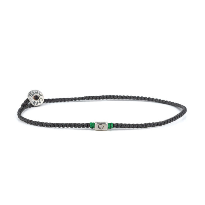 Babylonia Βραχιόλι Dark Grey Peace - Ασήμι 935 - Image 1