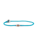 Babylonia Bracelet Blue Daisy  – 935 Sterling Silver - Image 2