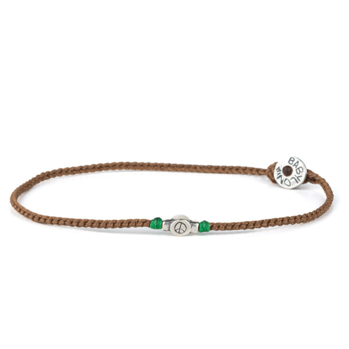 Babylonia Bracelet Brown Peace - 935 Sterling Silver - Image 1