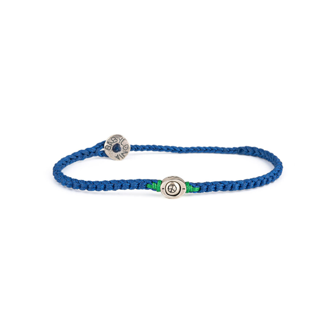 BA-B-ON368 Babylonia Bracelet Peace Center Royal Blue – 935 Sterling Silver - Image 1