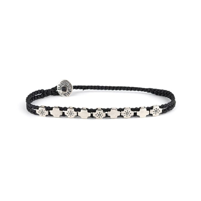 Babylonia Bracelet I Believe In Happy Black – 935 Sterling Silver - Image 1