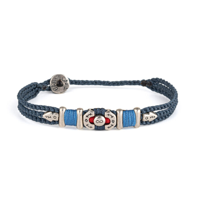 Babylonia Bracelet Common Effort Blue Jean – 935 Sterling Silver - Image 1