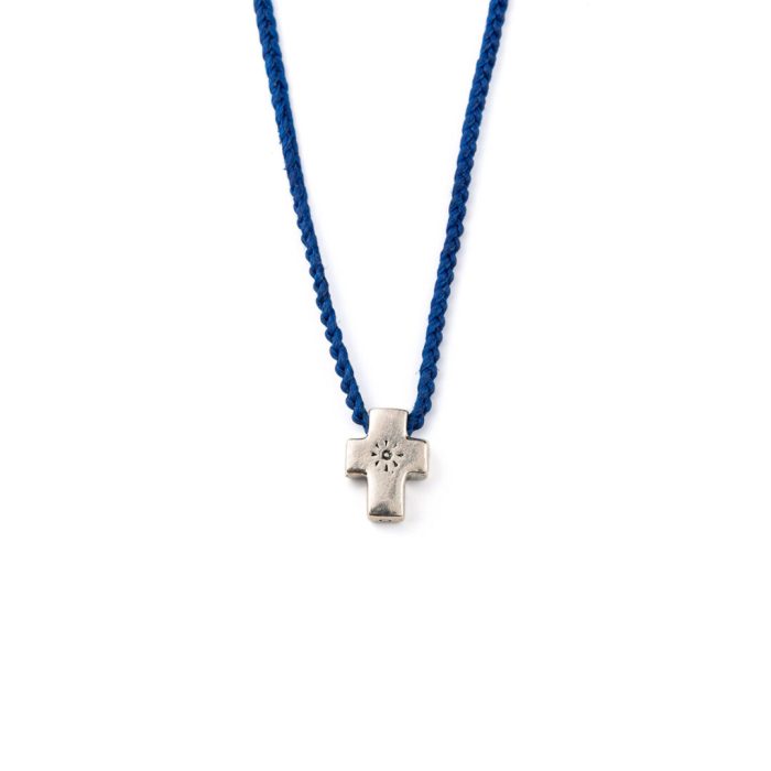 Babylonia Blue Silver Cross - Image 1