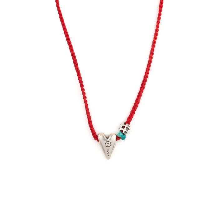 Babylonia Necklace Red Love - 935 Sterling Silver - Image 1