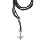 Babylonia Silver Necklace - Direction Love Peace n Trust - Image 2
