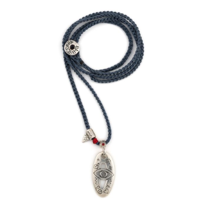 Babylonia Eye Necklace - 935⁰ Sterling Silver - Image 2