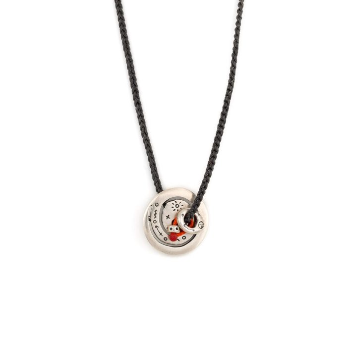 Babylonia Silver Necklace - Peace Ambition Circle - Image 1